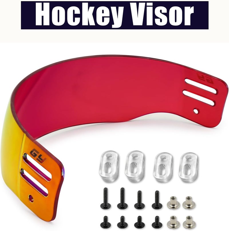 GY Hockey Visor Youth Hockey Helmet Half Face Visor Adult Hockey Face Mask Visor Inside Anti-Fog Outside Anti-Scratch/CE Certified - Image 4